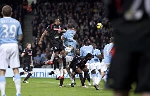 Images Dated 26th December 2009: Clash of Titans: Manchester City vs Stoke City - 16th February 2010