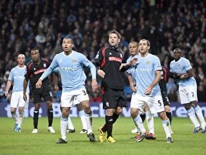Images Dated 26th December 2009: Clash of Titans: Manchester City vs Stoke City (February 16, 2010)