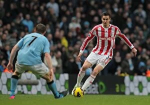 Images Dated 1st January 2013: Clash of the Titans: Manchester City vs Stoke City (1st January 2013)