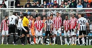 Images Dated 10th March 2013: Clash of the Titans: Newcastle United vs. Stoke City - March 10, 2013