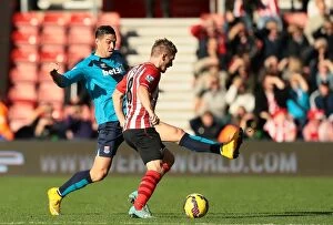 Images Dated 28th October 2014: Clash of the Titans: Southampton vs Stoke City (Premier League, October 25, 2014)