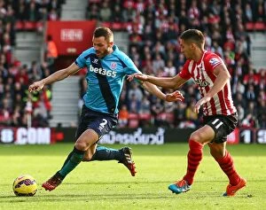 Images Dated 28th October 2014: Clash of the Titans: Southampton vs Stoke City - Premier League Showdown (October 25, 2014)