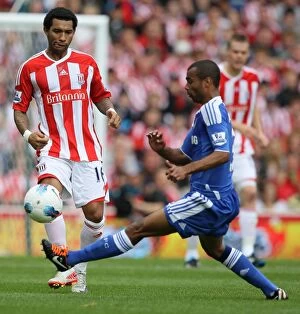 Images Dated 14th August 2011: Clash of Titans: Stoke City vs Chelsea (14.8.2011)
