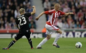 Images Dated 25th August 2011: Clash of Titans: Stoke City vs FC Thun (2011)