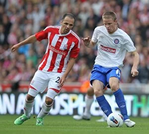 Images Dated 28th July 2011: Clash of Titans: Stoke City vs Hajduk Split (July 28, 2011)