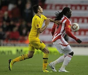 Images Dated 20th October 2011: Clash of Titans: Stoke City vs Maccabi Tel Aviv (2011)