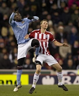 Images Dated 27th November 2010: Clash of Titans: Stoke City vs Manchester City (November 27, 2010)