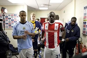 Images Dated 31st January 2009: Clash of Titans: Stoke City vs Manchester City (31.01.09)