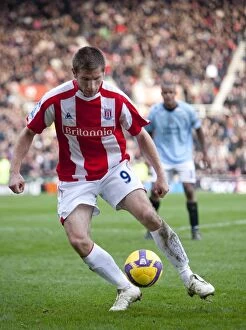 Images Dated 31st January 2009: Clash of Titans: Stoke City vs Manchester City (31st January 2009)