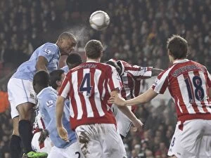 Images Dated 24th February 2010: Clash of Titans: Stoke City vs Manchester City (24.2.2010)