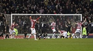 Images Dated 16th February 2010: Clash of Titans: Stoke City vs Manchester City (February 16, 2010)