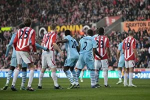 Stoke City v Manchester City Collection: Clash of Titans: Stoke City vs Manchester City (24.3.2012)