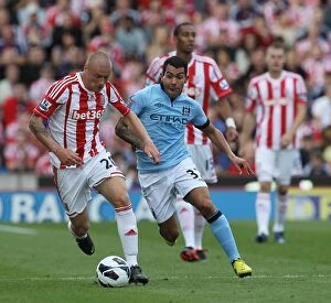 Images Dated 15th September 2012: Clash of Titans: Stoke City vs Manchester City (September 15, 2012)