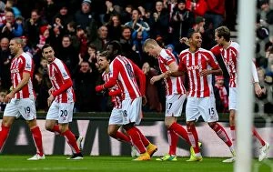 Stoke City v Manchester United Collection: Clash of the Titans: Stoke City vs Manchester United (1st January 2015)
