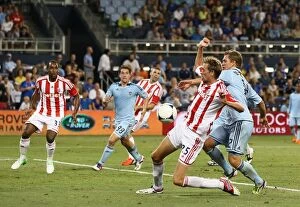 Images Dated 1st August 2012: Clash of Titans: Stoke City vs. Sporting Kansas City (August 1, 2012)