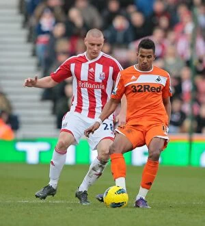 Stoke City v Swansea City Collection: Clash of the Titans: Stoke City vs Swansea City (February 26, 2012)
