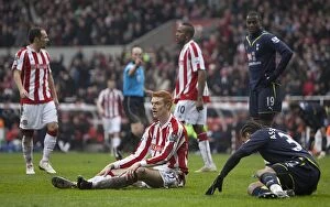 Images Dated 20th March 2010: Clash of the Titans: Stoke City vs. Tottenham (Mar 20, 2010)