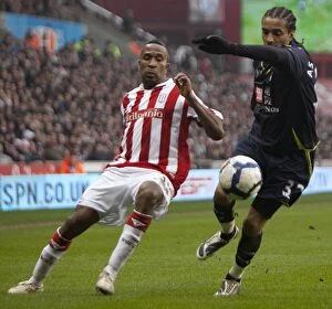 Images Dated 20th March 2010: Clash of the Titans: Stoke City vs. Tottenham (Mar 20, 2010)