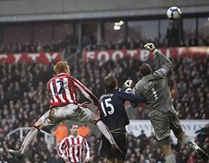 Images Dated 20th March 2010: Clash of the Titans: Stoke City vs. Tottenham (March 20, 2010)