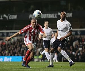 Images Dated 21st March 2012: Clash of the Titans: Tottenham vs. Stoke City (Premier League, March 21, 2012)