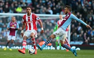 Images Dated 28th March 2014: Clash of the Vikings: Aston Villa vs. Stoke City, March 23, 2014