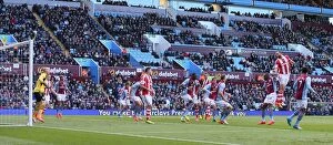Images Dated 28th March 2014: Clash of the Villans and Potters: Aston Villa vs Stoke City, March 23, 2014