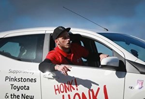 © Stoke City Fc 2015 Phil Greig Collection: Comic Relief Aygo Challenge