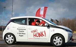 Images Dated 4th March 2015: Comic Relief Aygo Challenge