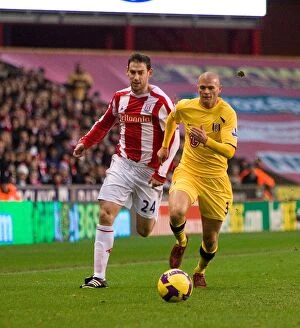 Images Dated 13th December 2008: Dec 13, 2008: Stoke City vs Fulham - Clash at the Bet365 Stadium