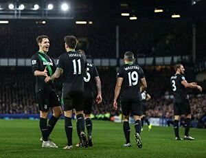 Everton v Stoke City Collection: Decisive Moment: Everton vs Stoke City - A Battle of Football Fortunes (28th December 2015)
