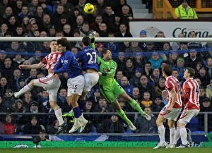 Images Dated 4th December 2011: Decisive Moment: Everton vs. Stoke City - The Turning Point (December 4, 2011)