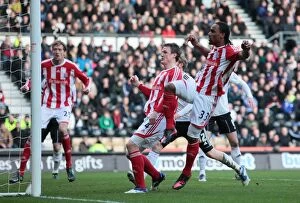 Images Dated 28th January 2012: Derby County vs Stoke City Clash at Pride Park: January 28, 2012
