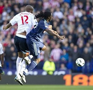 Images Dated 16th October 2010: Dramatic 2-1 Upset: Bolton Wanderers Stun Stoke City in October 2010 Premier League Clash