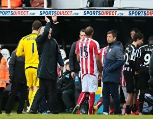 Newcastle Utd v Stoke City Collection: February 8, 2015: Clash at St. James' Park - Newcastle United vs. Stoke City