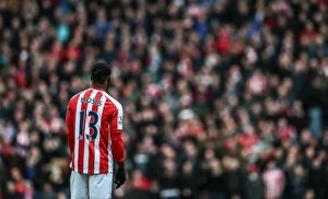Images Dated 24th February 2015: February Showdown: Stoke City vs. Blackburn Rovers - The Clash of The Potters and The Rovers (2015)