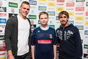 Images Dated 29th November 2013: Focused Conversation: Shawcross and Muniesa at Stoke City Football Club (October 2013)