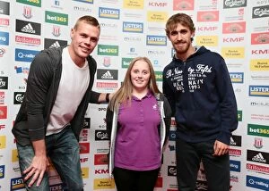 Meet the Players - October 2013 Collection: Focused Conversation: Shawcross and Muniesa at Stoke City Football Club (October 2013)