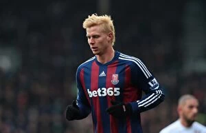 Brek Shea Collection: Fulham vs Stoke City: Clash at Craven Cottage - February 23, 2013