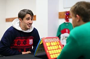 Images Dated 17th November 2014: Guess who with Bojan and Marc Muniesa