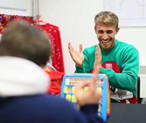 14-15 Burnley Programme Gallery: Guess who with Bojan and Marc Muniesa
