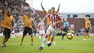 Images Dated 31st October 2009: Halloween Showdown: Stoke City vs. Wolves at the Bet365 Stadium (31st October 2009)