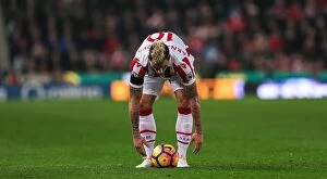 Images Dated 31st October 2016: Halloween Showdown: Stoke City vs Swansea City at the Bet365 Stadium - October 31, 2016