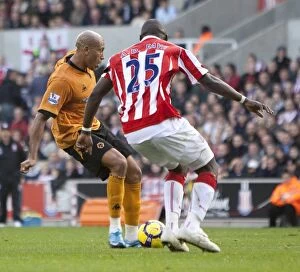Stoke City v Wolves Collection: A Haunting Hallowe'en Showdown: Stoke City vs. Wolves at the Bet365 Stadium (October 31, 2009)