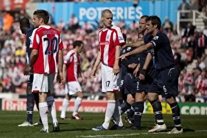 Images Dated 18th April 2009: The Intense April Clash: Stoke City vs. Blackburn Rovers (April 18, 2009)