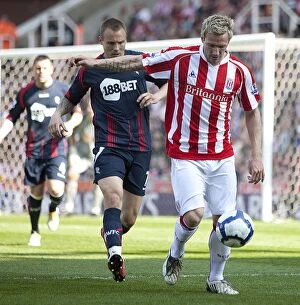 Images Dated 17th April 2010: The Intense April Clash: Stoke City vs Bolton Wanderers (17.4.2010)