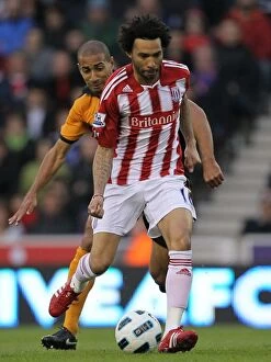 Images Dated 26th April 2011: The Intense April Rivalry: Stoke City vs. Wolverhampton Wanderers (2011)