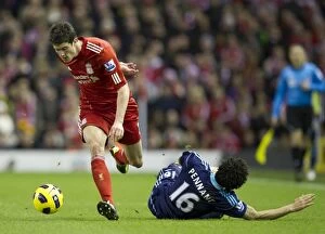 Images Dated 2nd February 2011: Intense Battle: Liverpool vs. Stoke City - 2nd February 2011