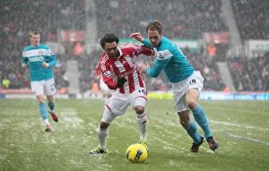Stoke City v Sunderland Collection: Intense Rivalry: Stoke City vs Sunderland at Bet365 Stadium - February 4, 2012