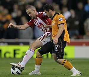 Images Dated 26th April 2011: The Intense Rivalry: Stoke City vs. Wolverhampton Wanderers (April 2011)