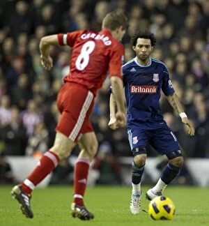 Images Dated 2nd February 2011: Liverpool vs Stoke City: Clash at the Britannia - 2nd February 2011